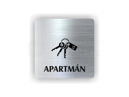 Cedule apartmán kliče | Piktogram (čtverec)