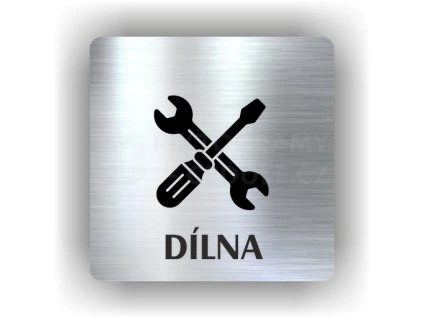 Cedule dílna – plast (piktogram)