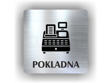 Cedule pokladna – plast (piktogram)