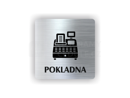 Cedule pokladna | Piktogram (čtverec)