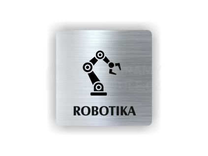Cedule robotika | Piktogram (čtverec)