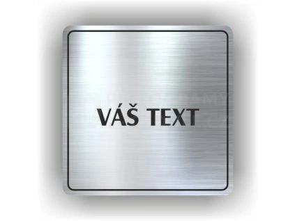 Cedule váš text doplňte – plast (piktogram)