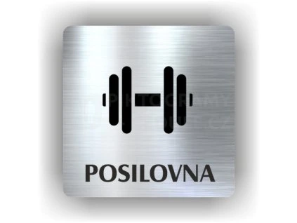 Cedule posilovna – plast (piktogram)