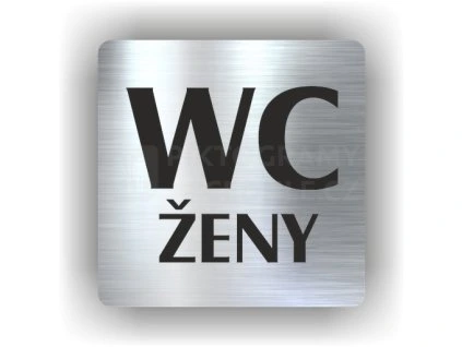 Cedule wc ženy – plast (piktogram)