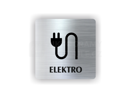 Cedule elektro | Piktogram (čtverec)