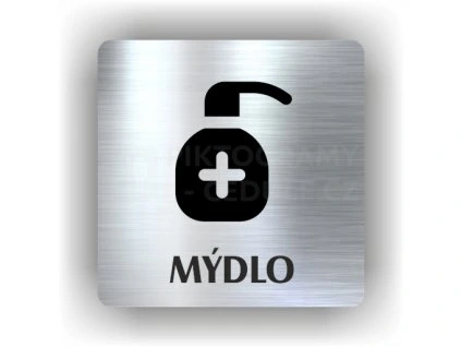 Cedule mýdlo – plast (piktogram)