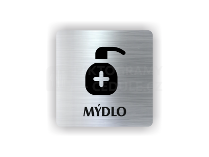Cedule mýdlo | Piktogram (čtverec)