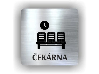 Cedule čekárna – plast (piktogram)