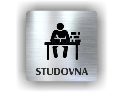 Cedule studovna – plast (piktogram)