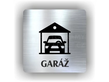 Cedule garáž – plast (piktogram)