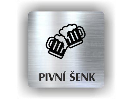 Cedule pivní šenk – plast (piktogram)