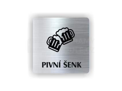 Cedule pivní šenk | Piktogram (čtverec)