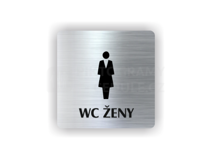 Cedule wc ženy | Piktogram (čtverec)