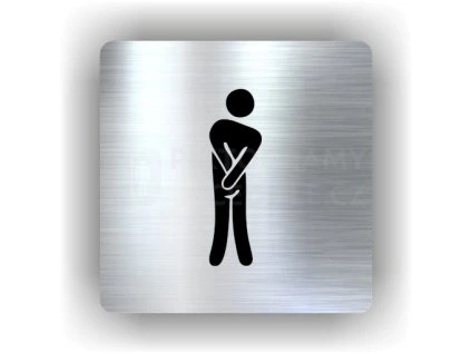 Cedule wc muži – plast (piktogram)