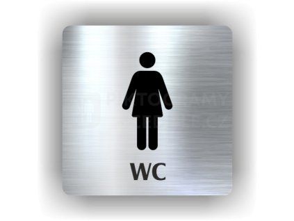 Cedule wc ženy – plast (piktogram)