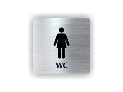 Cedule wc ženy | Piktogram (čtverec)