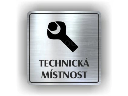 Cedule technická místnost – plast (piktogram)