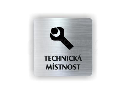 Cedule technická místnost klíč | Piktogram (čtverec)