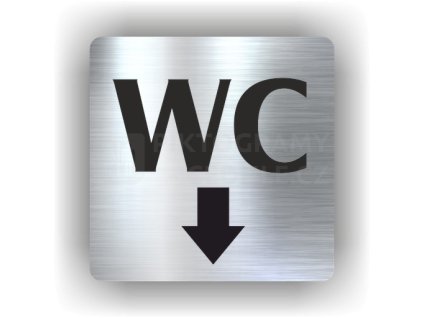 Piktogram - WC ŠIPKA DOLŮ