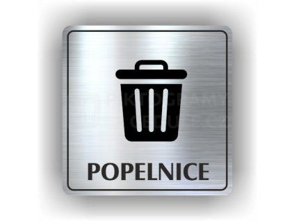 Cedule popelnice – plast (piktogram)