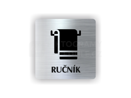 Cedule ručník | Piktogram (čtverec)