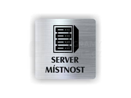 Cedule server místonst | Piktogram (čtverec)