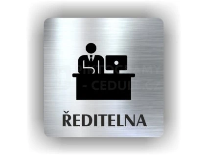 Cedule ředitelna – plast (piktogram)