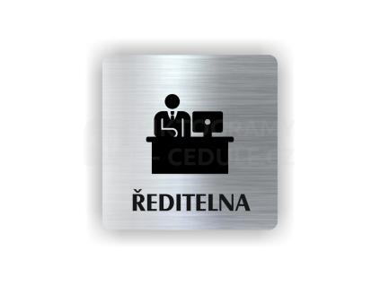 Cedule ředitelna | Piktogram (čtverec)