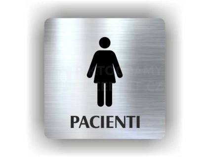 Cedule pacienti ženy – plast (piktogram)