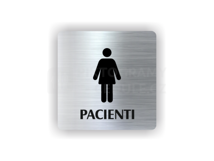 Cedule pacienti ženy | Piktogram (čtverec)