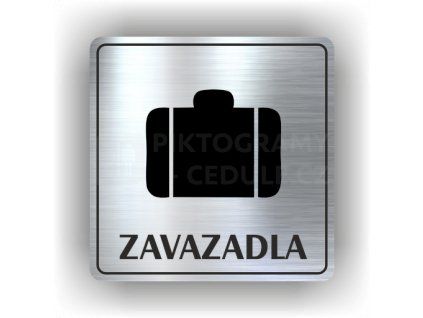 Cedule zavazadla – plast (piktogram)