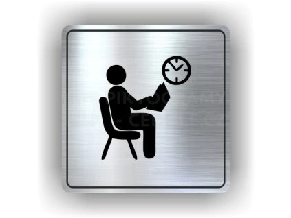 Cedule čekárna – plast (piktogram)