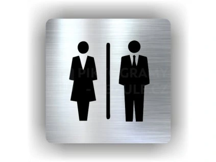 Cedule dámy páni – plast (piktogram)