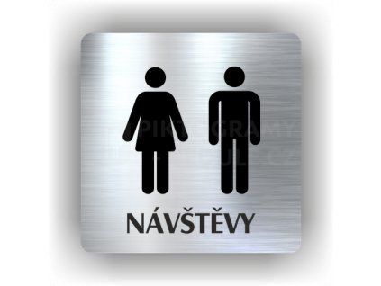 Cedule návštěvy muži ženy – plast (piktogram)