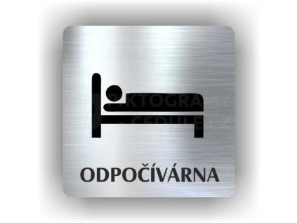 Cedule odpočívárna – plast (piktogram)