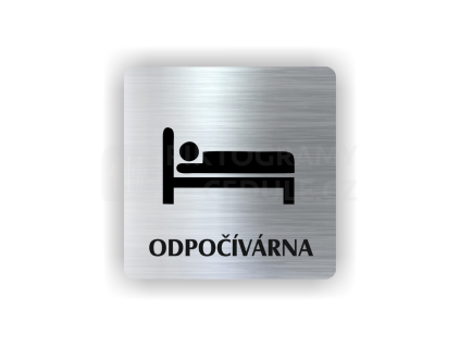 Cedule odpočívárna | Piktogram (čtverec)