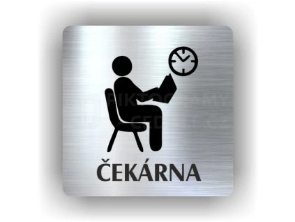 Cedule čekárna – plast (piktogram)