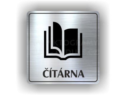 Cedule čítarna – plast (piktogram)