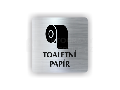 Cedule toaletní papír | Piktogram (čtverec)