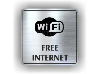 Cedule wifi free – plast (piktogram)