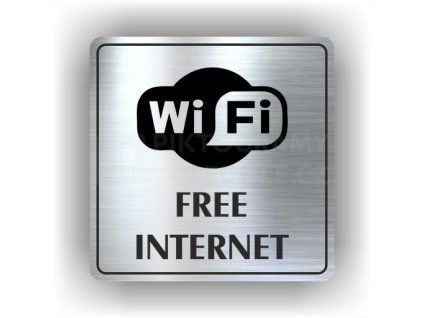 Cedule free internet – plast (piktogram)