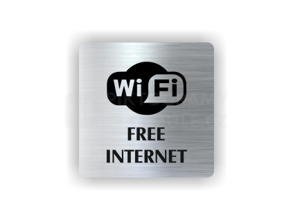 Cedule free internet | Piktogram (čtverec)