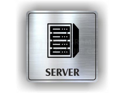 Cedule server – plast (piktogram)