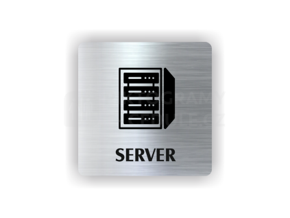 Cedule server | Piktogram (čtverec)