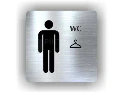 Cedule šatna muži – plast (piktogram)