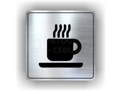 Cedule kavárna – plast (piktogram)