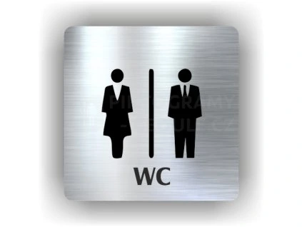 Cedule wc dámy a pánové – plast (piktogram)
