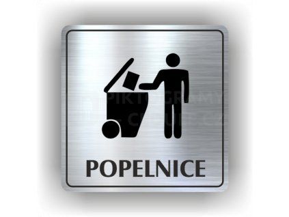Cedule popelnice – plast (piktogram)