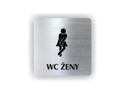 Cedule wc ženy | Piktogram (čtverec)