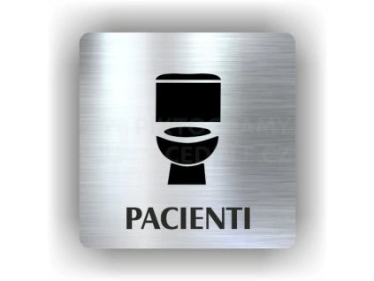 Cedule pacienti wc – plast (piktogram)